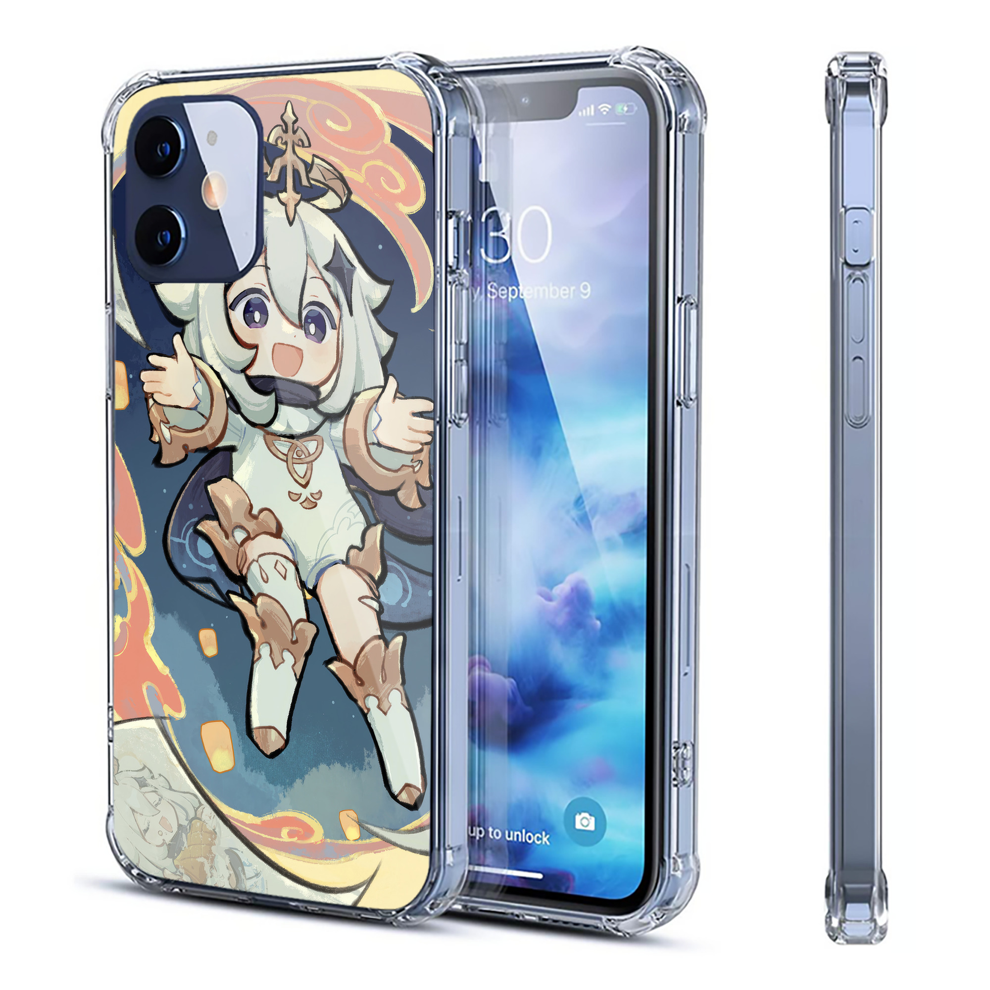 げんし神 genshin 【iPhone 12シリーズ対応】透明スマホケース（クリアソフトケース）